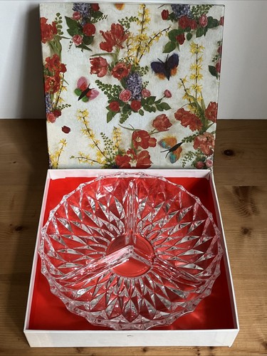 Glass crystal snack serving - glass,
