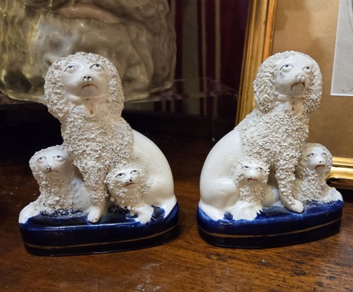Antique pair staffordshire - antique,