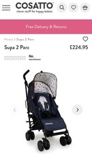 Cossato SUPA 2 Pushchair Stroller