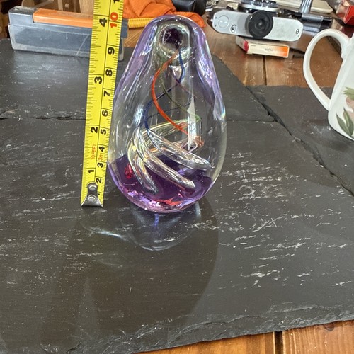 Purple paperweight named - purple, un