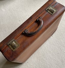 Vintage Norris Quality Leather Suitcase Brown 54 x 38 x 16cm