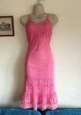 Vintage Pink Nylon Frilly