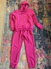 Ladies Bright Pink Hooded