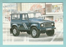 LAND  ROVER  POSTCARD  - DEFENDER  90  ( COUNTY  STATION  WAGON ) -  GOLDEN  ERA