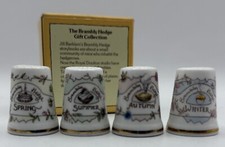 4 X Royal Doulton "Brambly Hedge" Four Seasons Thimbles Original boxes