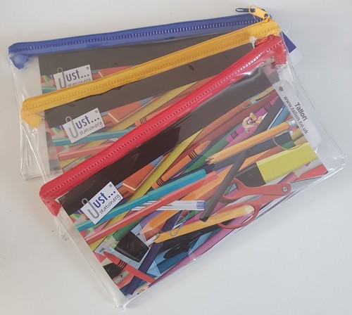Clear exam pencil case - clear,