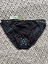 Beautiful Black With Lace Details Wolf &Whistle Bikini Bottom Size 10