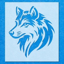 Wolf Wild Stencil: Mylar