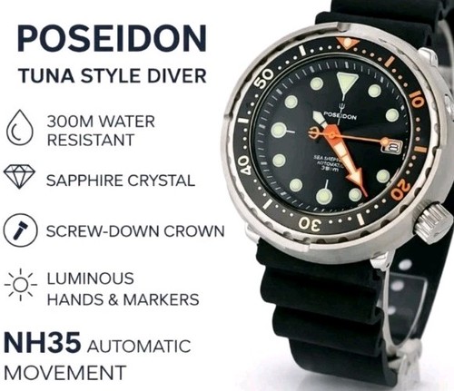 Nh35 automatic dive - watch, 300m