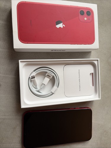 Apple iphone 128gb red - apple, 11