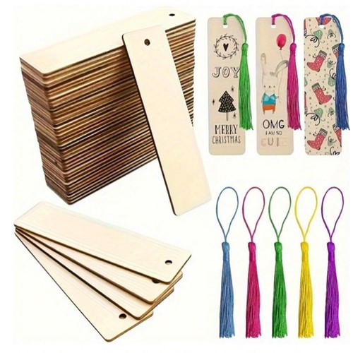 70pcs wooden blank bookmarks - 70pcs,