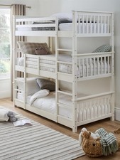 Novara White Triple Bunk Bed 3