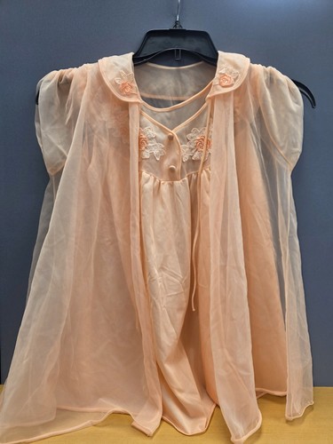Vtg babydoll peignoir - peignoir, set