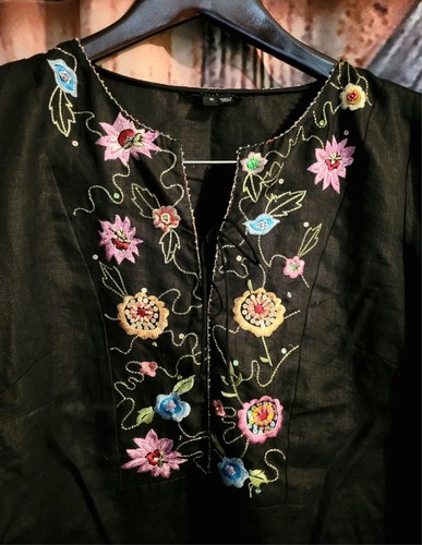 Eci embroidered black - eci, ny