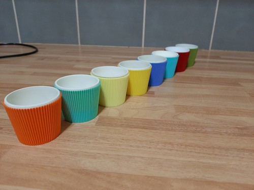 Set vintage plastic egg - 8,