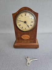Edwardian Oak Mantel Clock