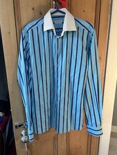 Eton contrast collar stripped - contrast,