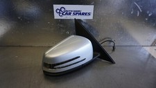 Mercedes W204 Wing Mirror Driver Right Indicator 07-11 Silver C775 7 Pin Door