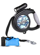 WOT I Retractable Dog Lead,8M Extendable Dog Lead with LED Flashlight for Medium