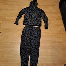 Nike Grey Camouflage Tracksuit - Size Extra Small (Hoodie) + Small (Trousers)