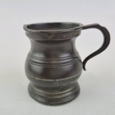 Antique 19thC Pewter Half Gill