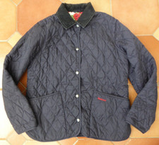 BARBOUR Girl's Navy Quilted Jacket & Liberty £89.95 - Age 12-13 yrs - REDUCED