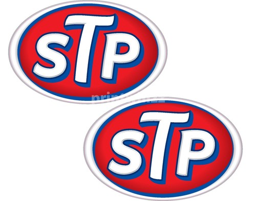 Stp oil stickers - stp,