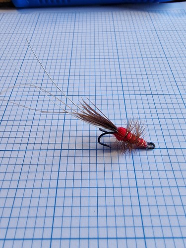 Red francis salmon fly - 3,