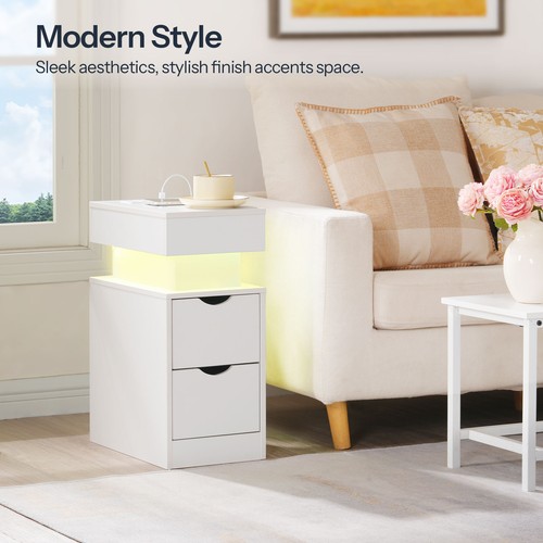 Bedside table charging - table, w/charging