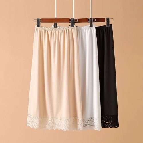 Ladies lace long slip - ladies,