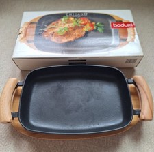 Bodum Chicago Nissen Cast Iron Steak Plate.  480 x 245mm.