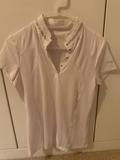 Pikeur Size 8 White Show Shirt