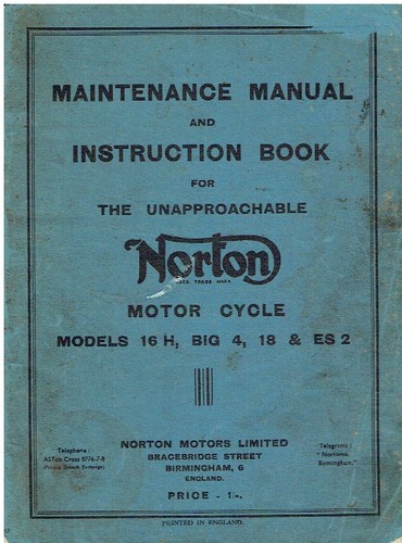 Norton model 16h big - 16h,