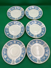 Six Royal Albert Tudor Rose Saucers, 16 cm.
