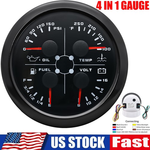 85mm gauge fuel level - 4, in