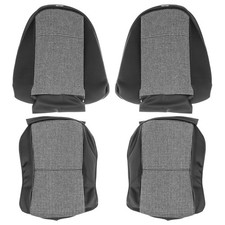 Triumph Spitfire 1500 Seat Covers Vinyl/cloth Black/White houndstooth Reclining