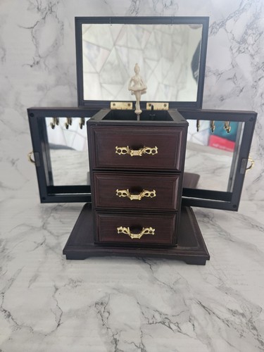 Vintage wooden jewlery storage - wooden,