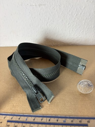 Dark green extra long 59cm - green,