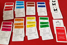Full Set 2001 Round Corner Standard Edition Monopoly Title Deed Property Cards