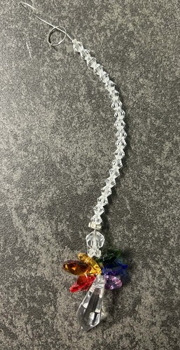 Angel crystal bead suncatcher - angel,