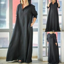 Women Plus Size Hooded Maxi