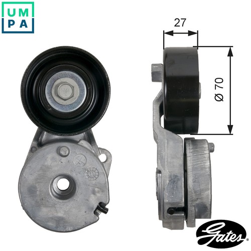 Belt tensioner vribbed - tensioner,