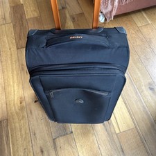 Delsey Spinner Black Suitcase Luggage 48cm W x 27cm D x 76cm H 