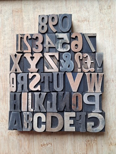 Wooden letterpress printers - wooden,