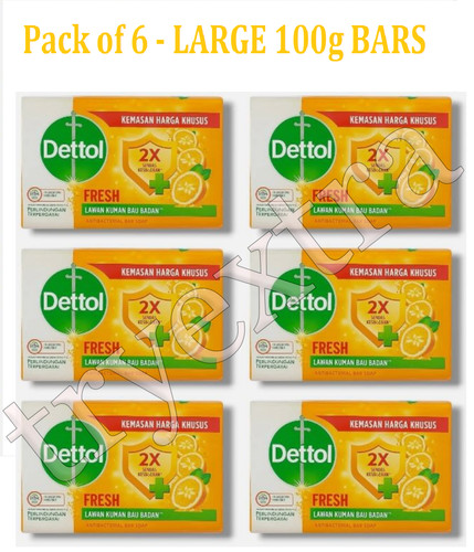 Pack dettol fresh - of, 6-dettol