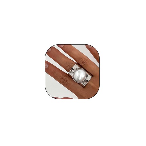 Chunky gold white pearl - gold,