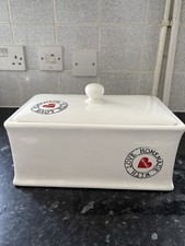 Ceramic White Bread Bin