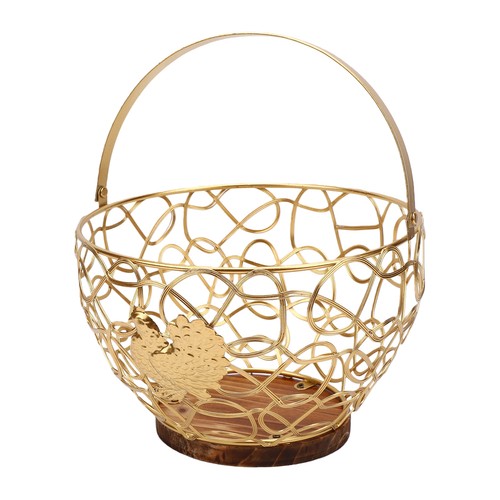 Vintage wire egg basket with - wire,