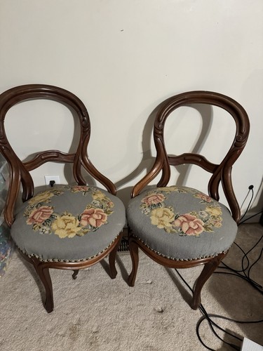 Nice set walnut victorian - walnut,