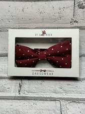 Bow tie Red with White Polka